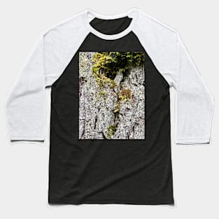 Wood Bark Moss Nature Forest Baseball T-Shirt